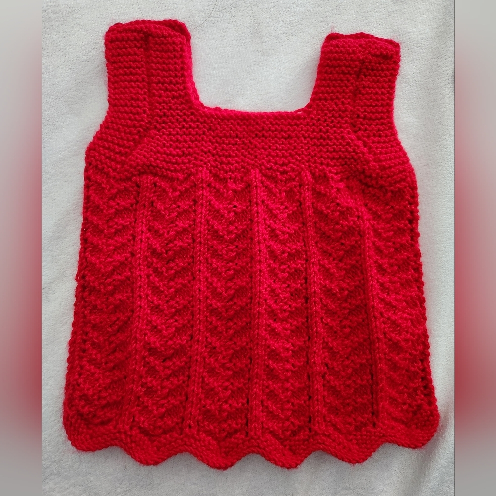 Handmade baby girl sweater